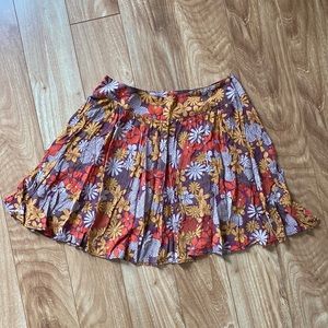 Breezy floral mini skirt